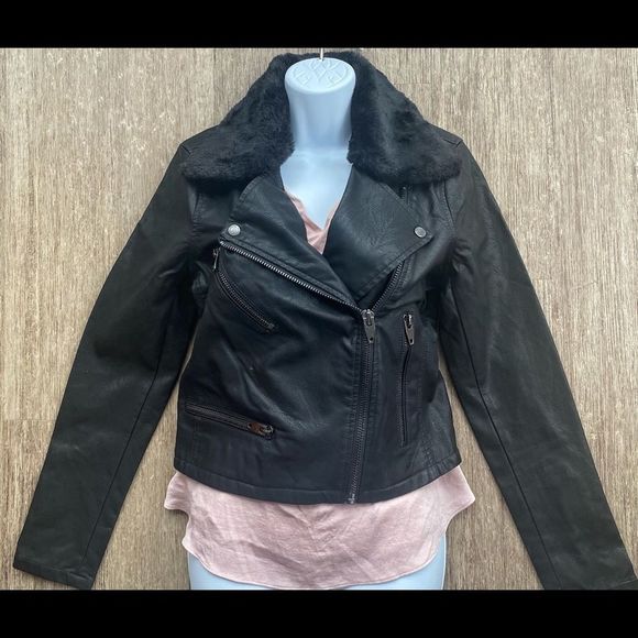 Blank NYC Vegan Leather Motorcycle Jacket NWOT - Picture 1 of 2